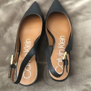 Calvin Klein Black Flats